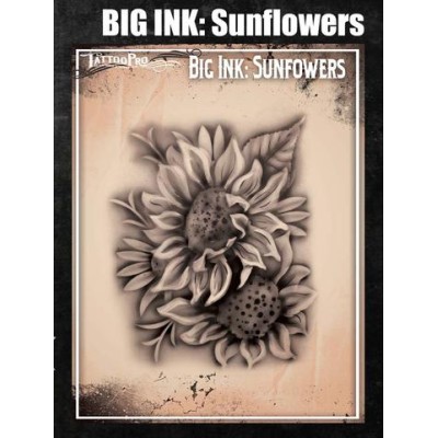 Airbrush  Tattoo Pro BIG Sunflowers Airbrush  Tattoo Pro BIG Sunflowers